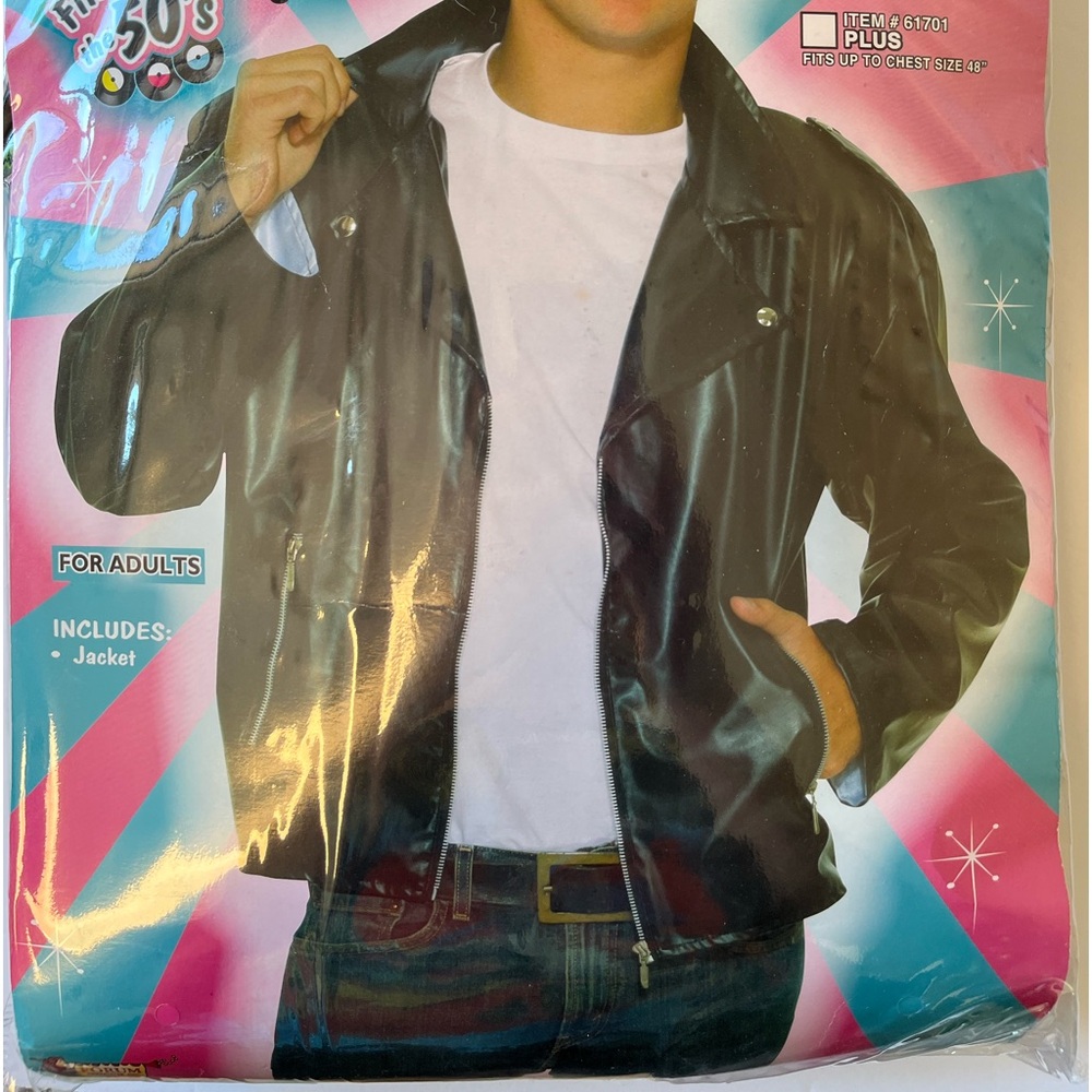 HALLOWEEN COSTUME JACKET GREASER JACKET WORN ONCE